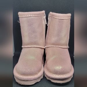 Bearpaw Toddler Elle Exotic Pink Glitter Boot Size 7